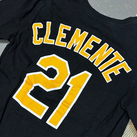 Nike Roberto Clemente Pittsburgh Pirates N199-00A Small MLB Jersey Tee Baseball - Picture 4 of 9